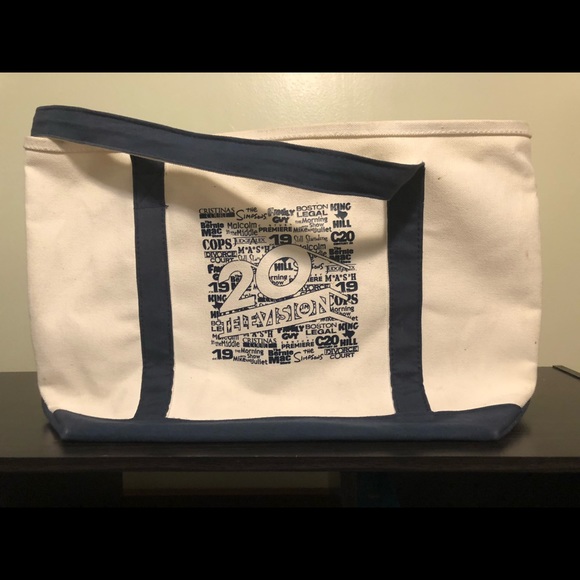 20th Century Fox Television Navy Blue & Creme Canvas Tote Bag - Picture 2 of 6